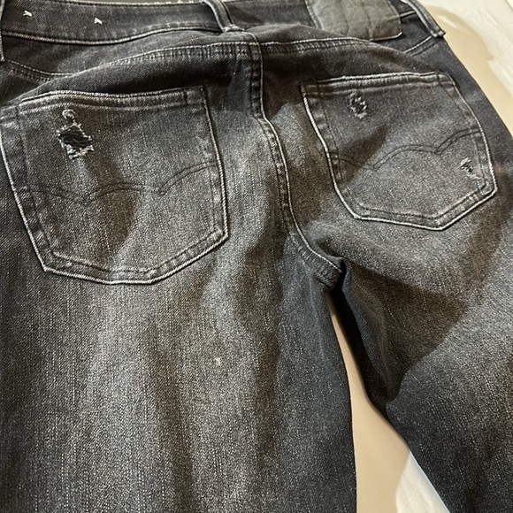 AMERICAN EAGLE OUTFITTERS bundle of 3 Size 28 x 30 Black Mid to high rise - Picture 6 of 14